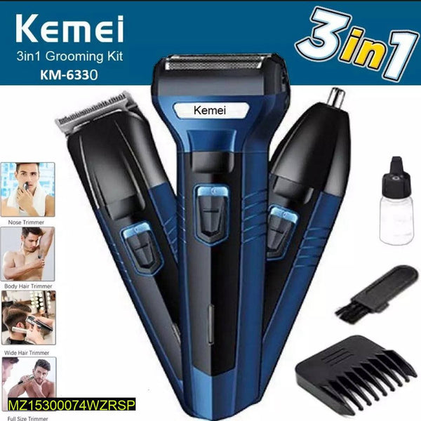 KEMEI 3 In 1 Rechargeable Electric Men,s Shaver